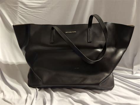 michael kors emry extra large tote black|michael kors large shopper tote.